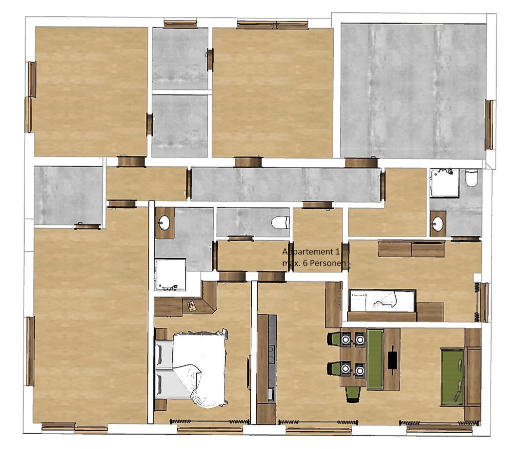 Appartements Alpin Saalbach-Hinterglemm Rom bilde