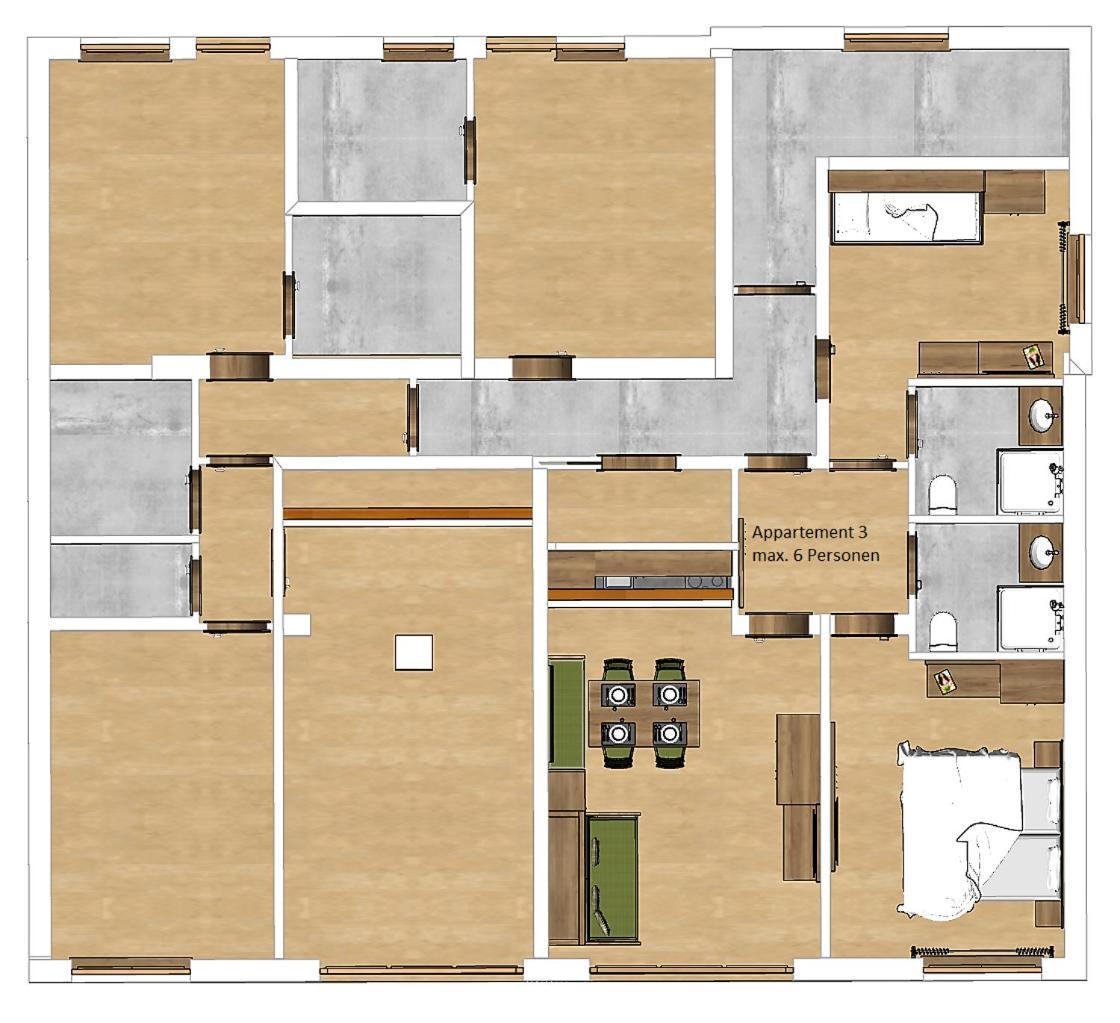 Appartements Alpin Saalbach-Hinterglemm Rom bilde